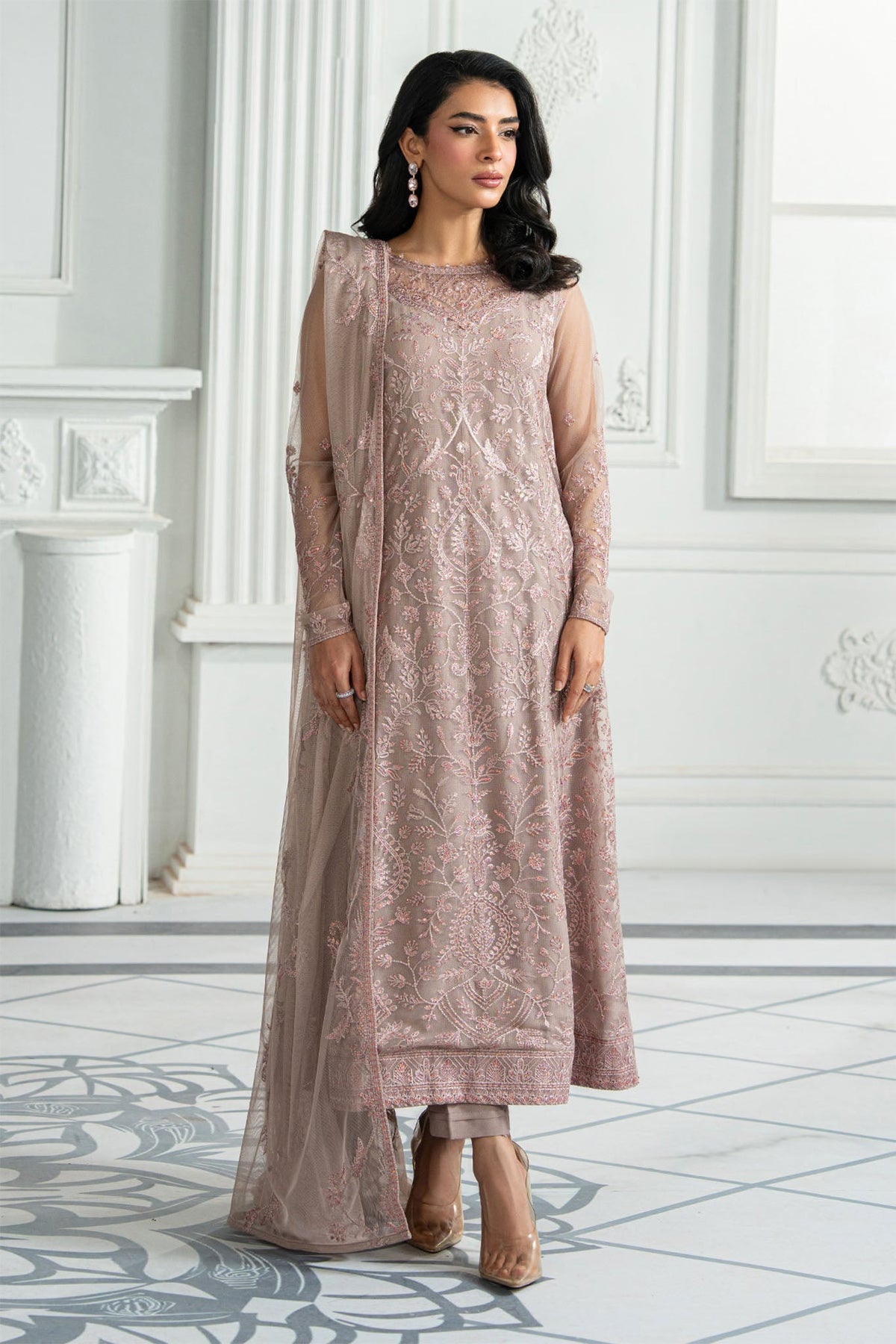 Inara By Zarif Unstitched 3 Piece Formals Collection'2025-ZRI-06-Hayda