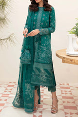Afrozeh Unstitched 3 Piece Festive Chikankari Lawn Collection'2023-04-Tiffany Blue