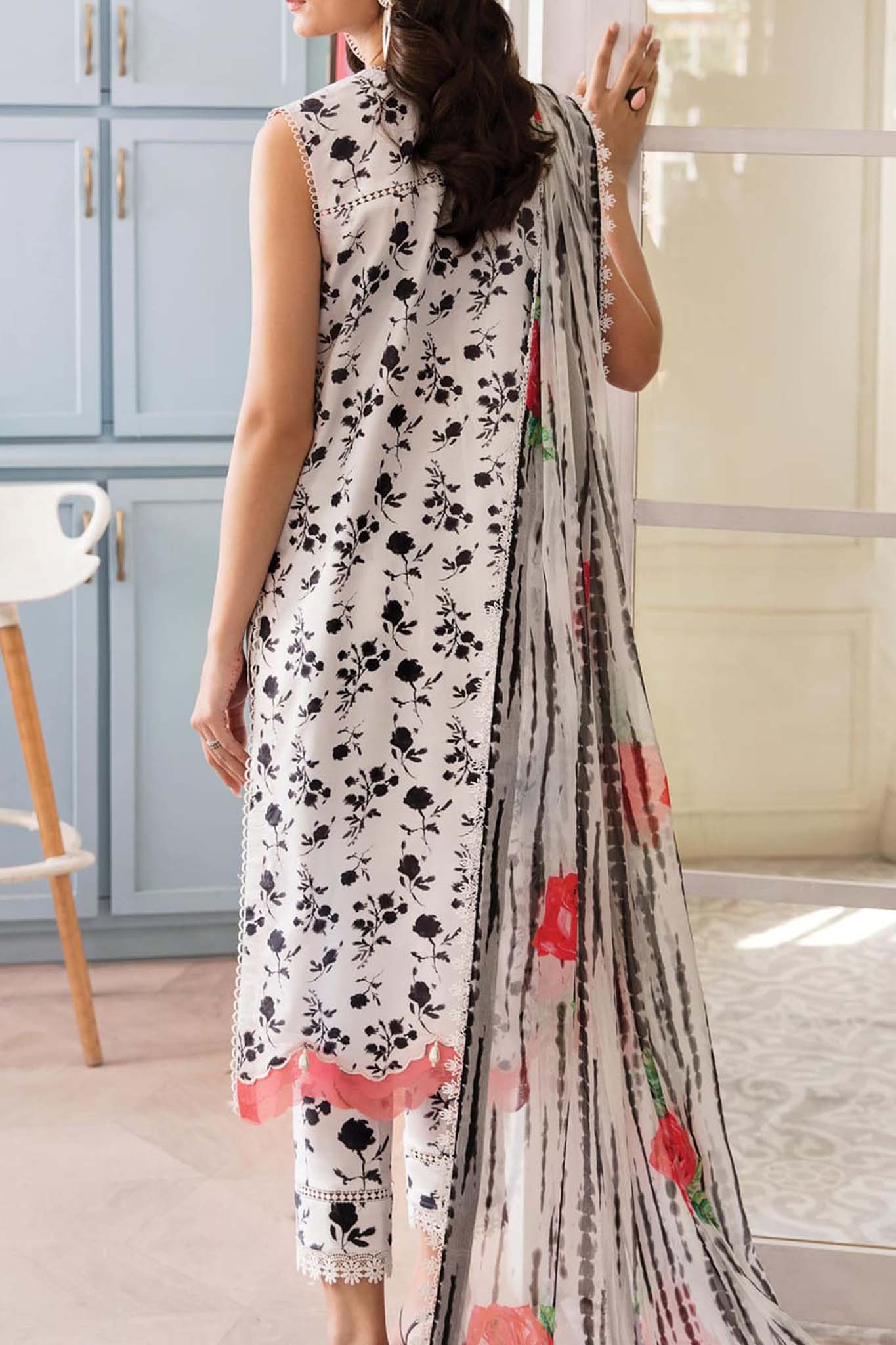 Afrozeh Printskari Unstitched 3 Piece Summer Lawn Collection'2023-ALV4-05