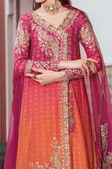 Maria B Sateen Unstitched 3 Piece Fall Suit-CST-09