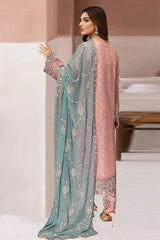 Minhal By Ramsha Unstitched 3 Piece Luxury Organza Vol-13 Collection'2025-M-1307