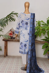 Vital Prints By HZ Unstitched 3 Piece Digital Printed Lawn Suit-VPS-04-UNS