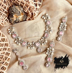 Made For Her-Dazzling Enchant Necklace Set - KSH1025