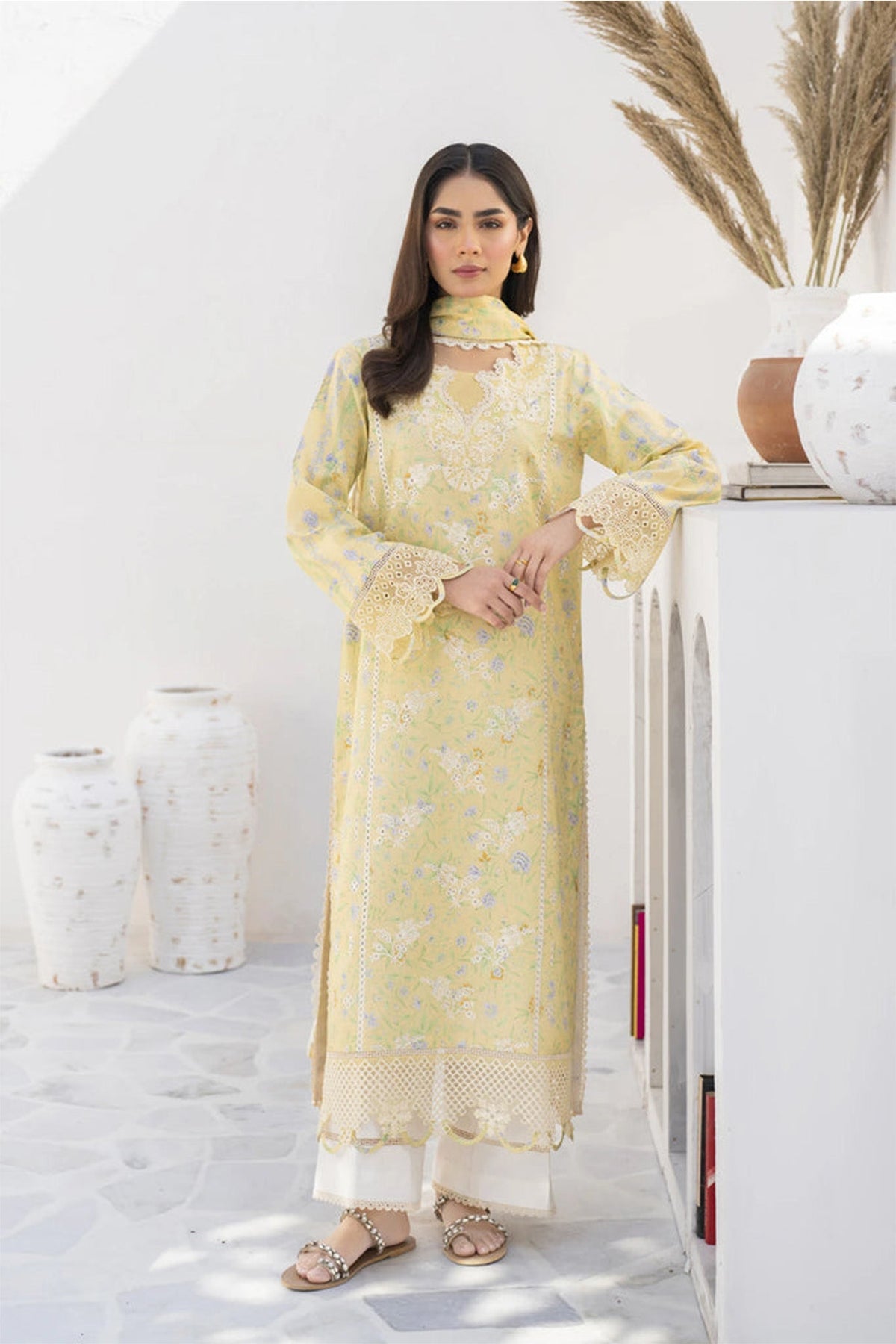 Shezlin By Aabyaan Unstitched 3 Piece Chikankari Ramadan Edit Collection'2024-AR-03-Soha