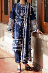 Zaha Unstitched 3 Piece Festive Lawn Suit-ZF23-03