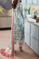 Afrozeh Printskari Unstitched 3 Piece Summer Lawn Collection'2023-ALV4-04