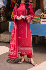 Asim Jofa Prints Unstitched 3 Piece Digital Lawn Vol-03 Suit-AJBB-18
