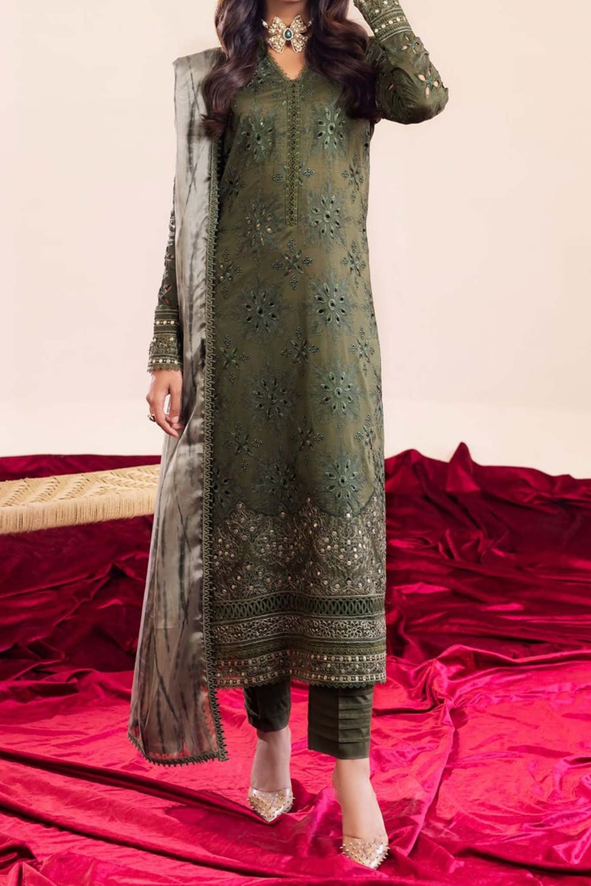 Aashiyan by Iznik Unstitched 3 Piece Festive Lawn Collection'2023-AL-06-Zareen
