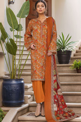Bin Saeed Stitched 3 Piece Exc Printed Lawn Vol-05 Drop-02 Suit-NSM-2336-Yellow
