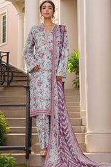 Bin Saeed Stitched 3 Piece Printed Cotton Vol-01 Collection'2025-WC-2376-Mint