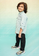 Chambray Cotton Shirt - Wear Ochre