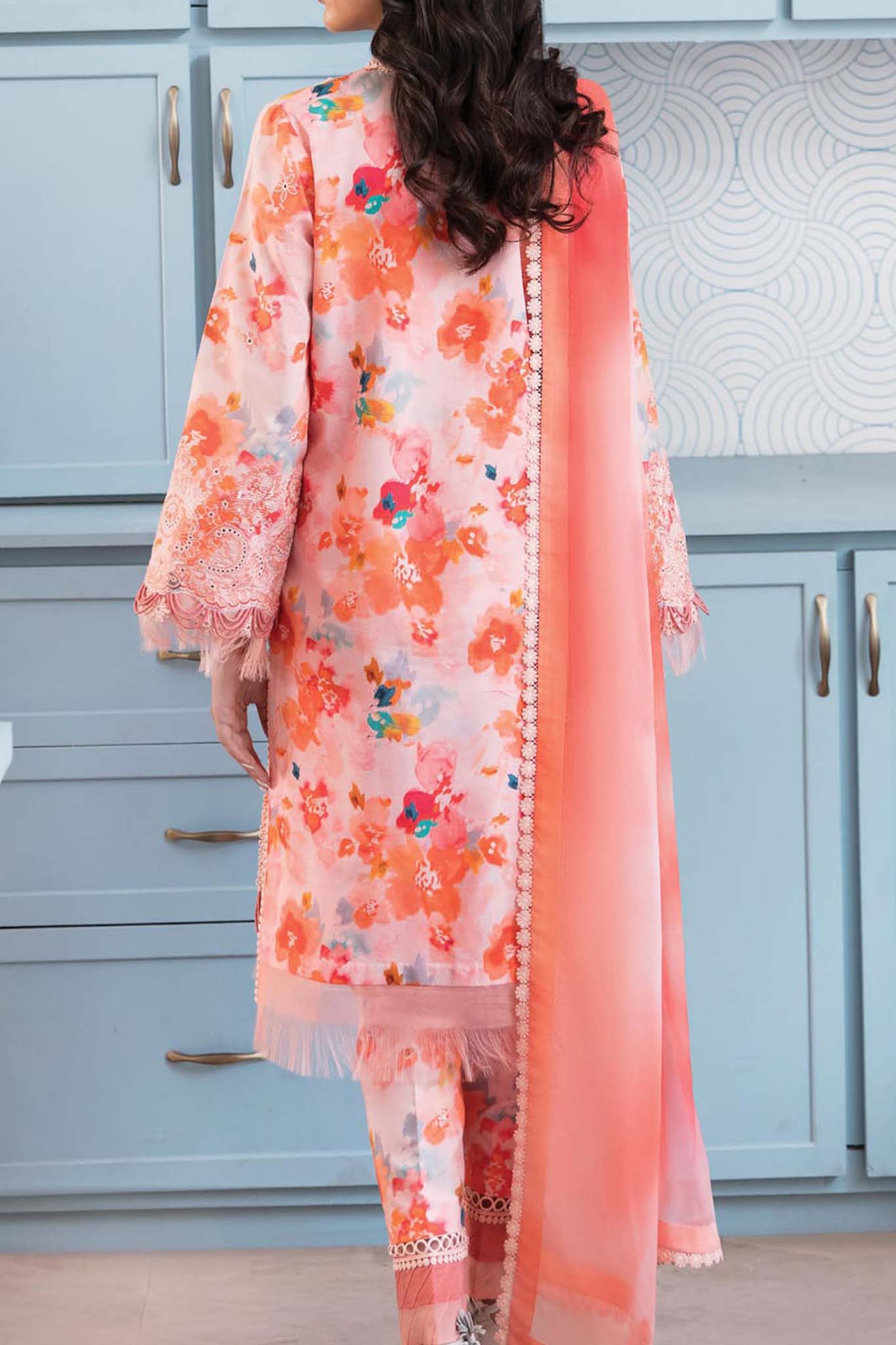 Afrozeh Printskari Unstitched 3 Piece Summer Lawn Collection'2023-ALV4-03