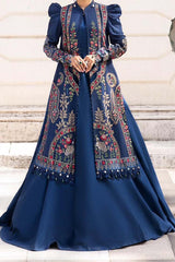 Maria B Unstitched 3 Piece Emb Linen Suit-DL-1109