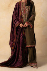 Coco by Zara Shahjahan Unstitched 3 Piece Winter Suit-ZW-02-A