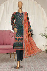 Vital Prints By HZ Unstitched 3 Piece Digital Printed Lawn Suit-VPS-02-UNS