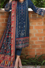 Noor by Saadia Asad Unstitched 3 Piece Luxury Winter Shawl Collection'2023-D-05