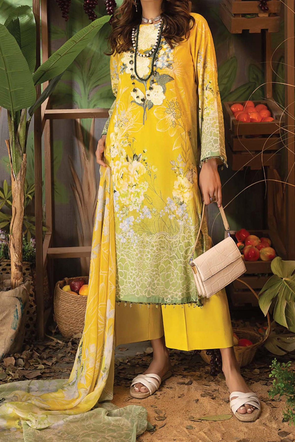 Fantasy by Adan's Libas Unstitched 3 Piece Spring Summer Lawn Collection'2023-FA-02