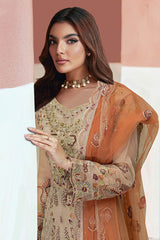 Minhal By Ramsha Unstitched 3 Piece Luxury Organza Vol-13 Collection'2025-M-1305