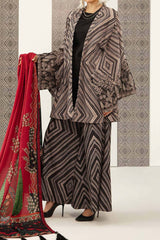 Maria B M.Basics Unstitched Winter Suit-MB-US23-208-A