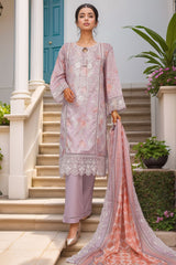 Signature By Sada Bahar Stitched 3 Piece Festive Emb Lawn Suit-D-5300-Mauve
