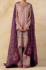 Coco by Zara Shahjahan Unstitched 3 Piece Winter Suit-ZW-01-A