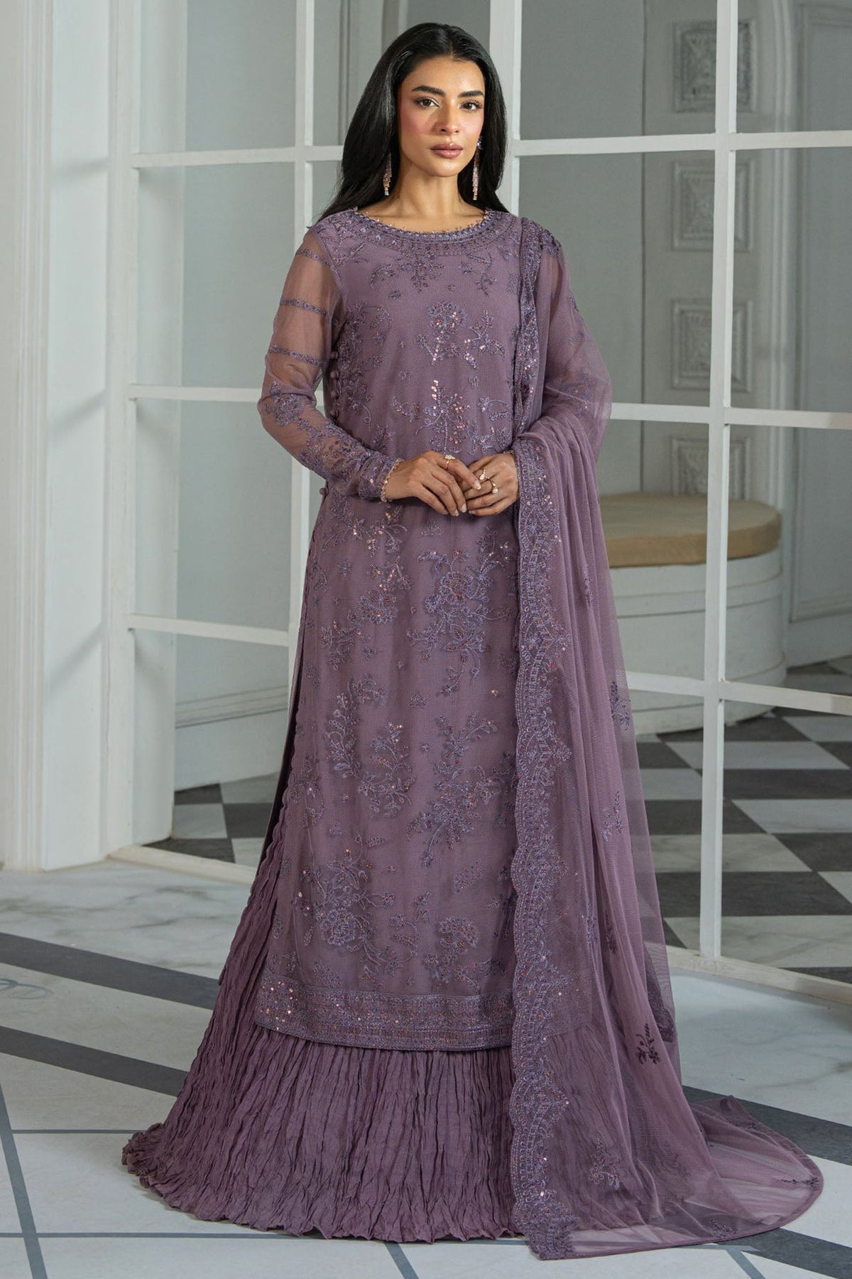 Inara By Zarif Unstitched 3 Piece Formals Collection'2025-ZRI-03-Nisa