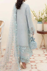 Afrozeh Unstitched 3 Piece Festive Chikankari Lawn Collection'2023-01-Silver Luster
