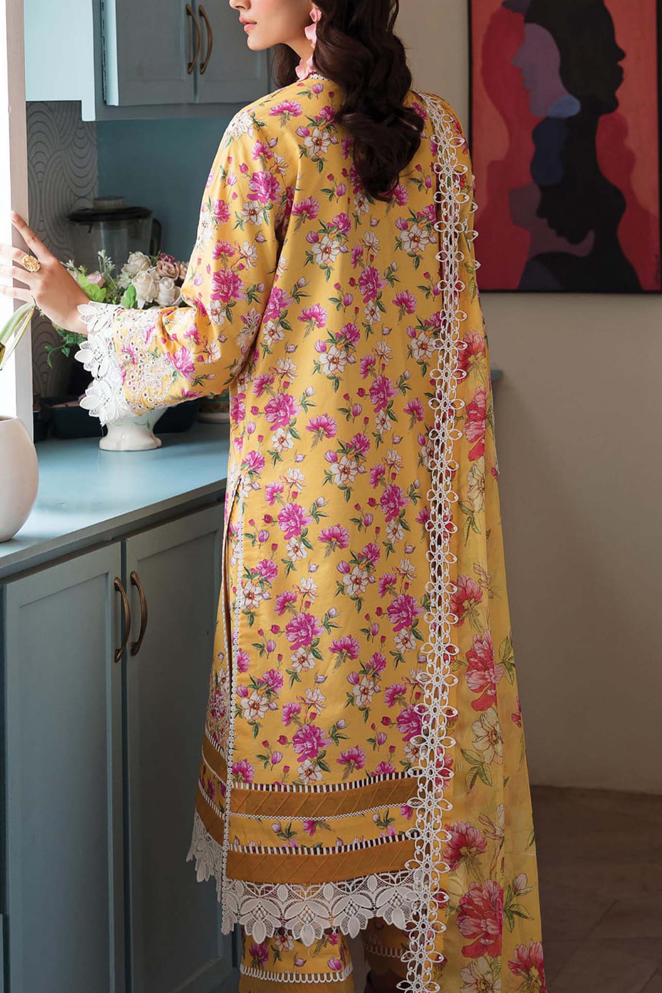 Afrozeh Printskari Unstitched 3 Piece Summer Lawn Collection'2023-ALV4-01