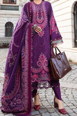 Maria B Unstitched 3 Piece Emb Linen Suit-DL-1108