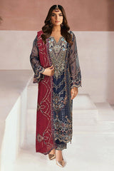 Minhal By Ramsha Unstitched 3 Piece Luxury Organza Vol-13 Collection'2025-M-1304