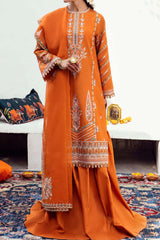 Raqs Ayzel by Afrozeh Unstitched 3 Piece Festive Lawn Suit-AZL-V2-01