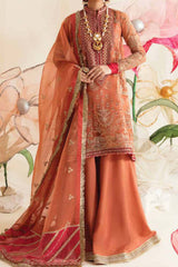 Fleur De Lis Ayzel by Afrozeh Unstitched Luxury Chiffon Suit-01-Irisa