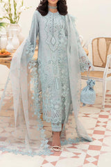 Afrozeh Unstitched 3 Piece Festive Chikankari Lawn Collection'2023-01-Silver Luster