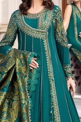 Maria B Unstitched 3 Piece Emb Linen Suit-DL-1107