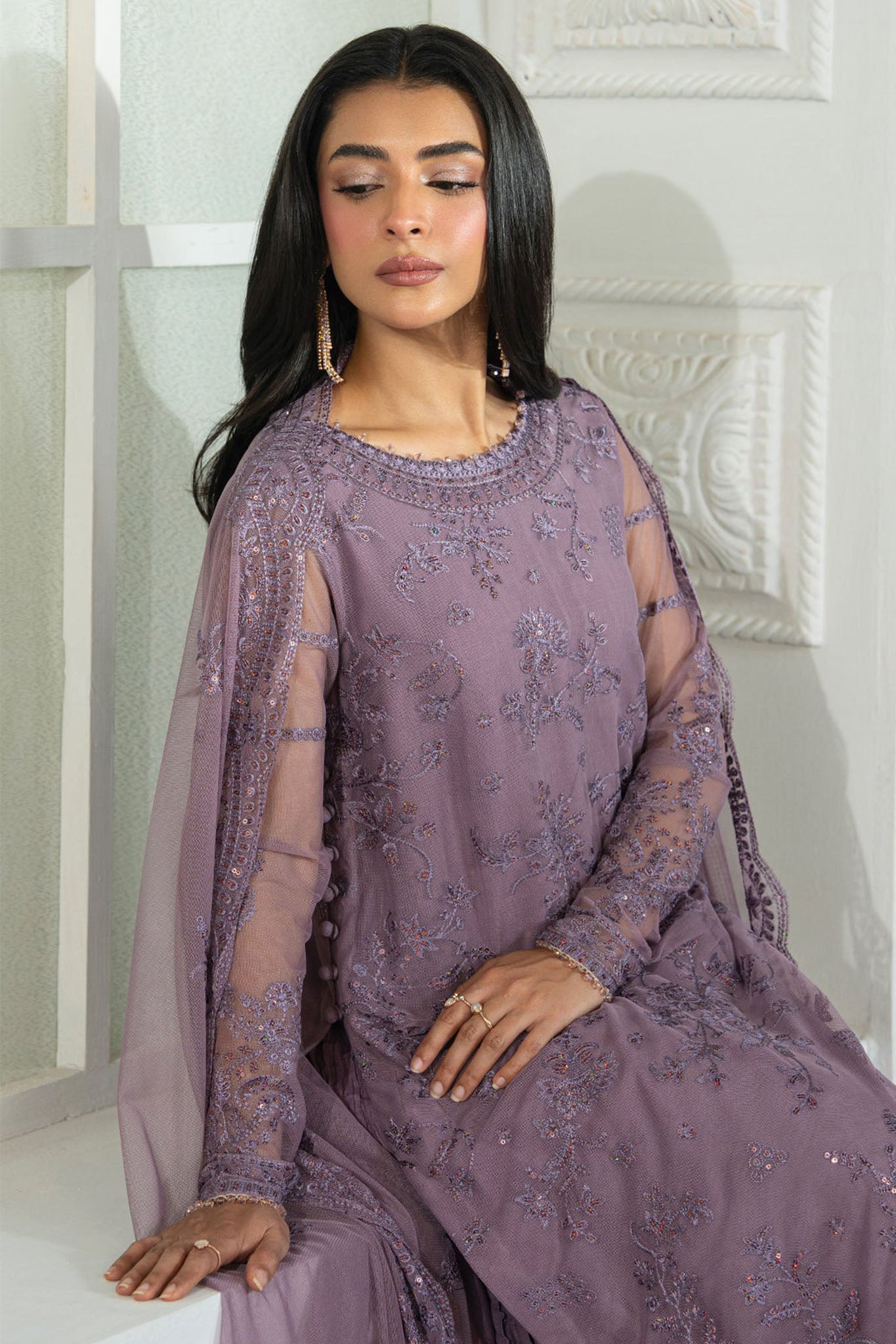 Inara By Zarif Unstitched 3 Piece Formals Collection'2025-ZRI-03-Nisa