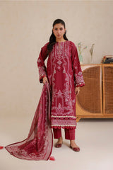 Zellbury Unstitched 3 Piece Lawn Vol-04 Suit-WUS26E30655