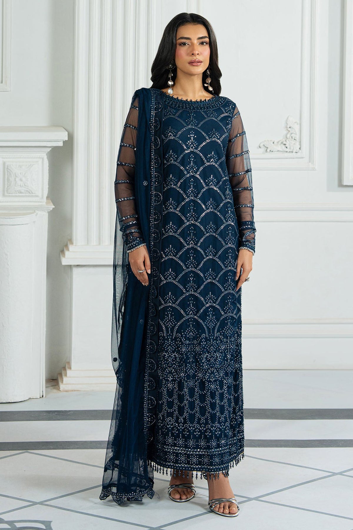 Inara By Zarif Unstitched 3 Piece Formals Collection'2025-ZRI-02-Melisa