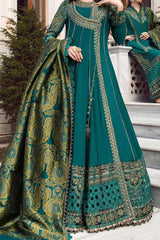 Maria B Unstitched 3 Piece Emb Linen Suit-DL-1107