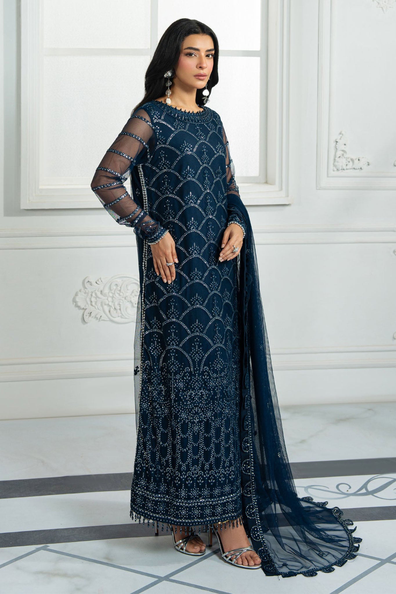 Inara By Zarif Unstitched 3 Piece Formals Collection'2025-ZRI-02-Melisa