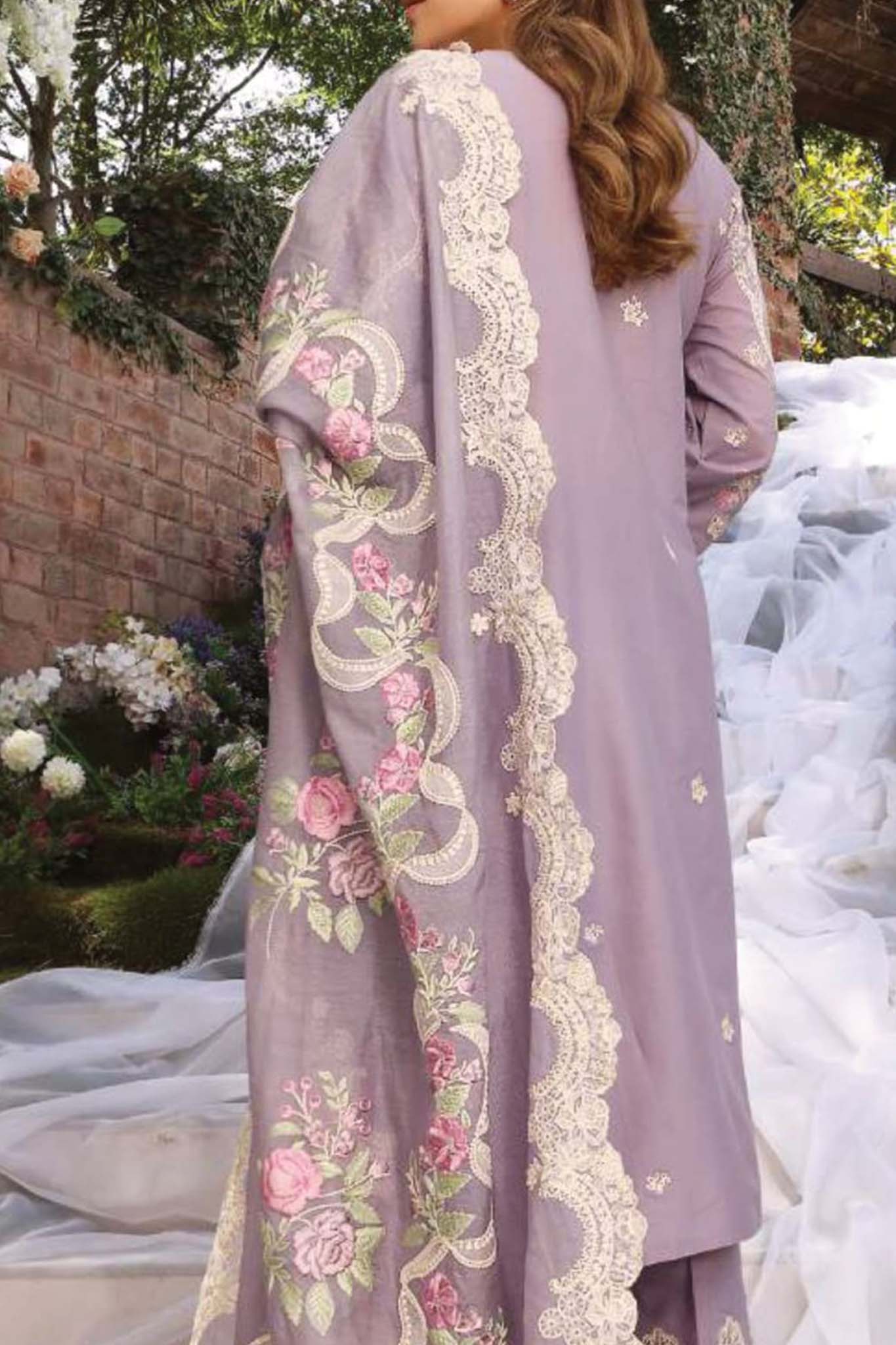 Elaf Unstitched 3 Piece Festive Chikankari Collection'2023-ECF-02