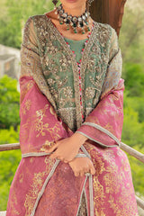 Marwa by Maryam Hussain Unstitched 3 Piece Wedding Collection'2023-MLF-07-Dastaan