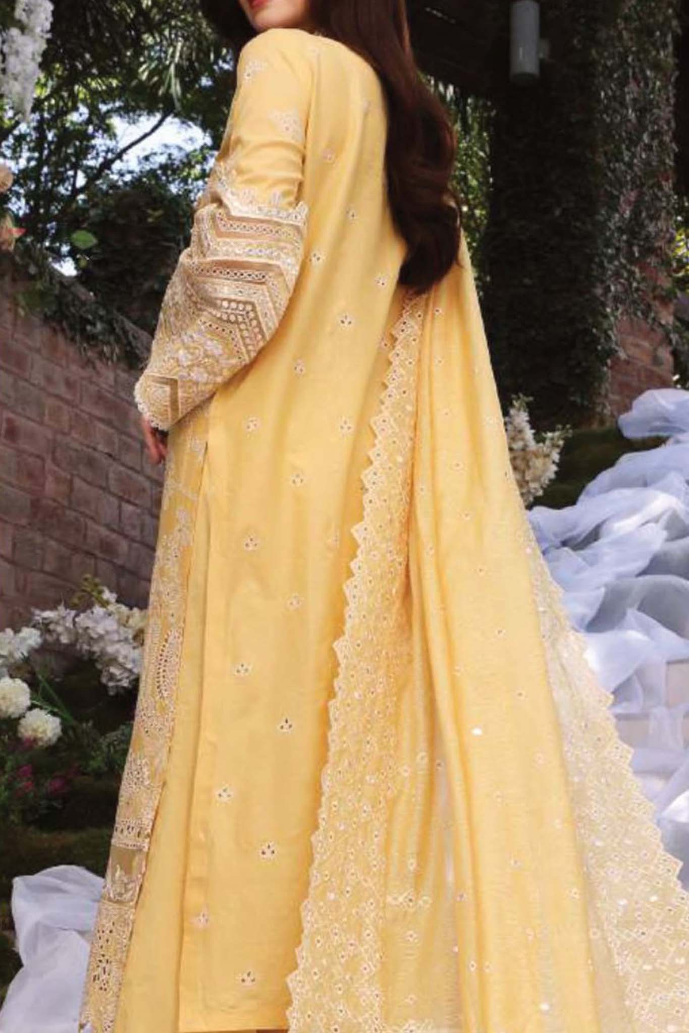Elaf Unstitched 3 Piece Festive Chikankari Collection'2023-ECF-01