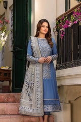 Zarq Barq by Asim Jofa Unstitched 3 Piece Eid Lawn Suit-AJZB-13