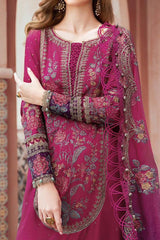 Maria B Sateen Unstitched 3 Piece Fall Suit-CST-04