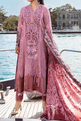 Maria B Unstitched 3 Piece Emb Linen Suit-DL-1106