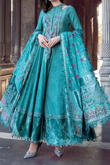 Maria B Unstitched 3 Piece Emb Linen Suit-DL-1105