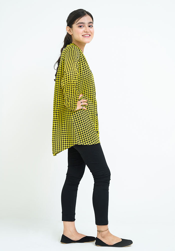 Printed Linen Top - Wear Ochre
