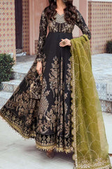 Maria B Sateen Unstitched 3 Piece Fall Suit-CST-03