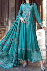 Maria B Unstitched 3 Piece Emb Linen Suit-DL-1105