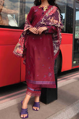 Broadway by Mushq Unstitched 3 Piece Winter Suit-MNW-07